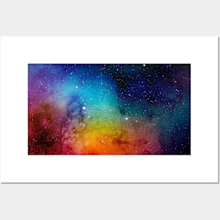 SPACE IS THE PLACE - COLOURFUL INTERSTELLAR COSMOS (ASTRAL STARLIGHT MOONBEAM) Posters and Art